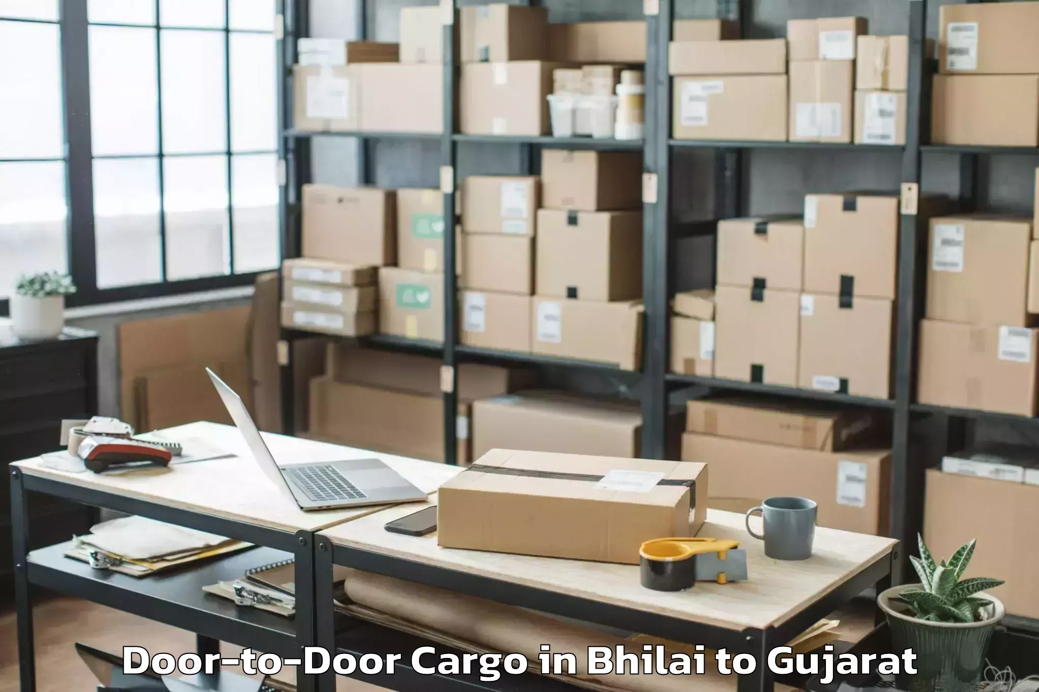 Reliable Bhilai to Kavant Door To Door Cargo